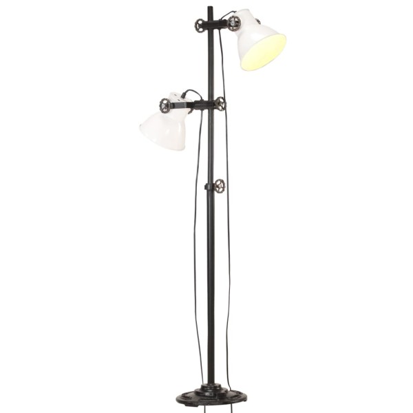 Torsher with 2 luminaire caps, white, cast, E27