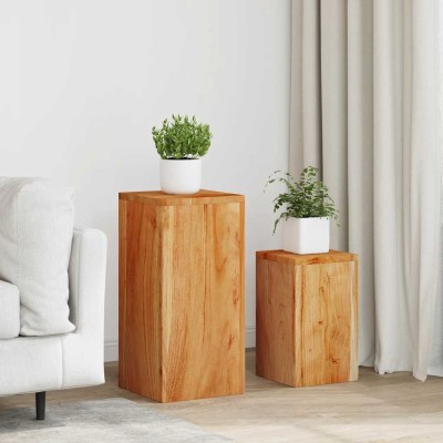 Plant stands, 2pcs., acacia...