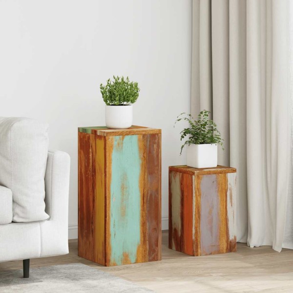 Stands for plants, 2 pieces, processed wood