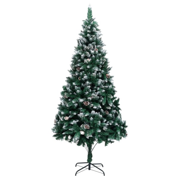 Artificial Christmas tree with canopy and white snow, 240cm