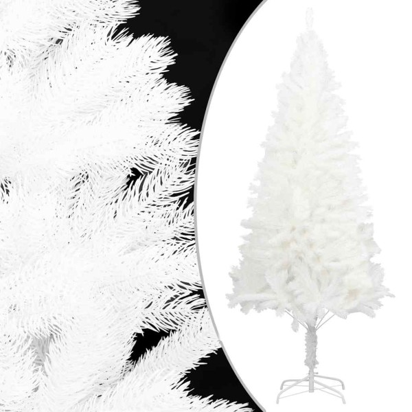 Artificial Christmas tree, white, 210cm, with realistic needles