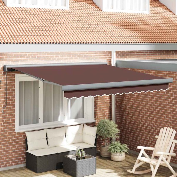 Manually pulled marquis, brown, 300x250cm