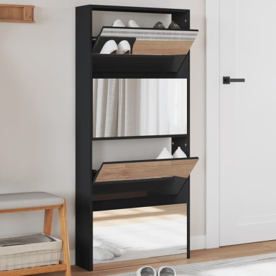 Shoe cabinet with mirror, 4...