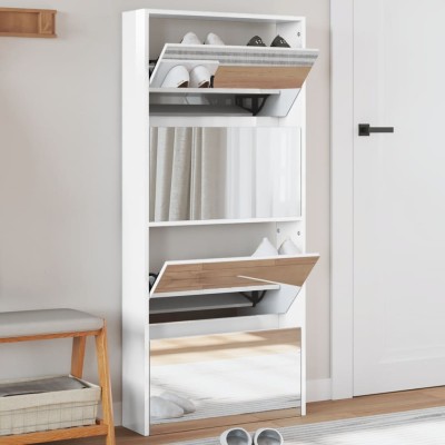 Shoe cabinet with mirror, 4...