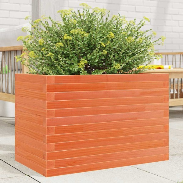 Garden bed, wax brown, 70x40x46cm, pine wood array