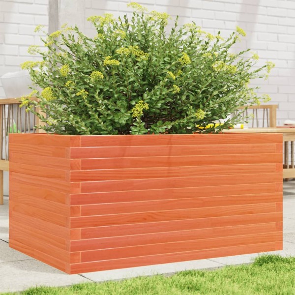 Garden bed, wax brown, 90x60x46cm, pine wood array
