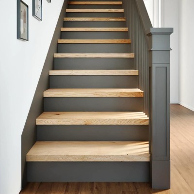 Staircase, 4 pieces, rough...