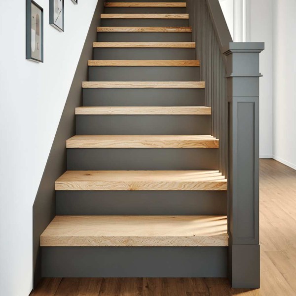 Staircase, 20 pcs, rough oak wood array