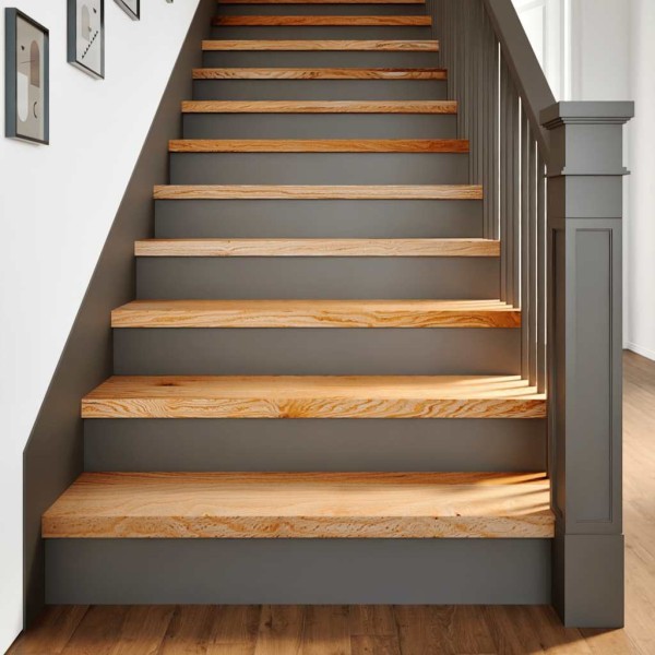 Stairs, 20pcs., light brown oak wood array