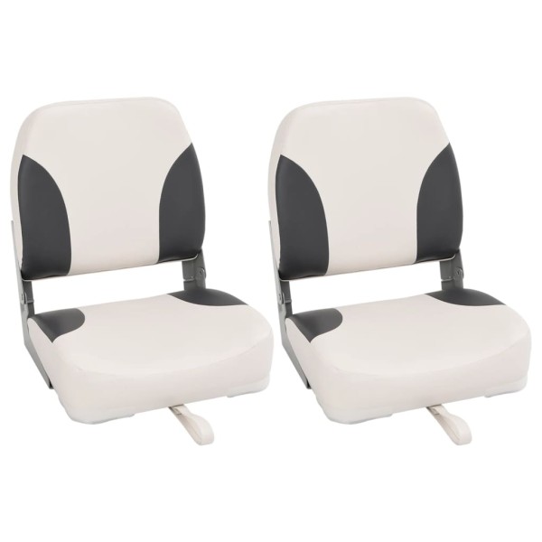 Folding boat seats, 2pcs., 41x36x48cm, low backrest