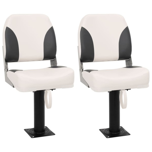 Folding boat seats, 2 pcs, low backrest
