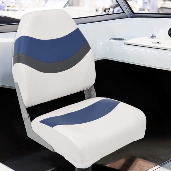 Folding boat seat set, 4 parts, high backrest