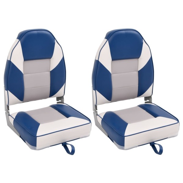 Folding boat seats, 2pcs., 39x43x58cm, low backrest