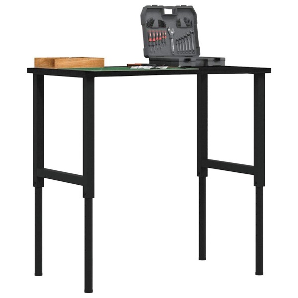 Desktop, dark brown, 100x60x (71,5- 98) cm, oak massive