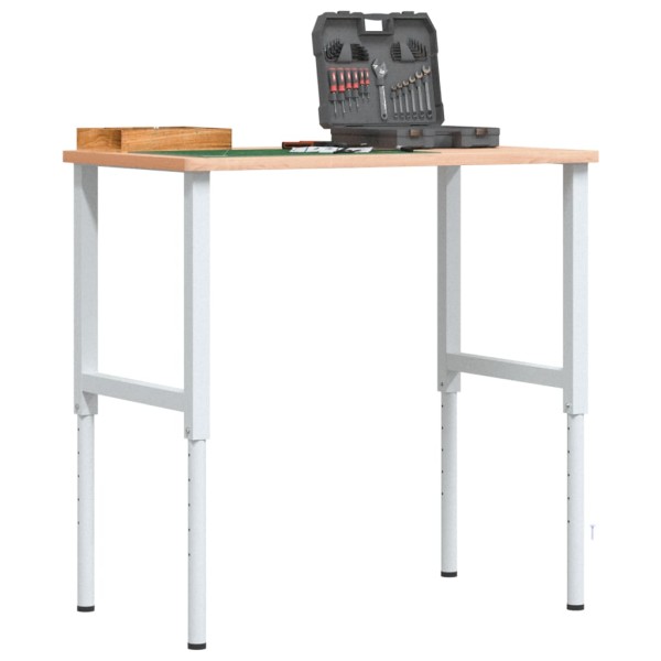 Desktop, 100x60x (71,5- 98) cm, beech, rectangular