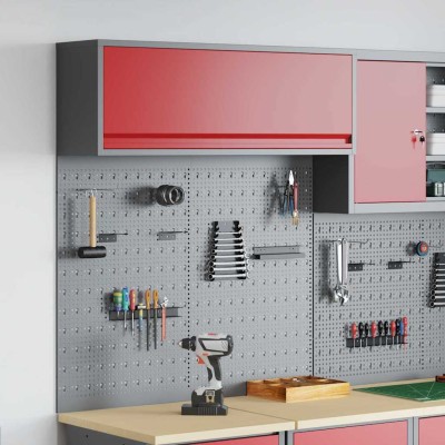 Tool cabinet set with shelf...