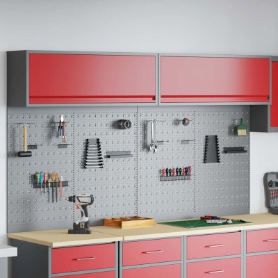Tool cabinet set with shelf...