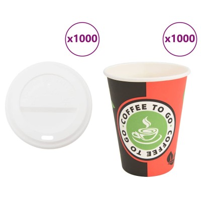 vida XL paper coffee cups...