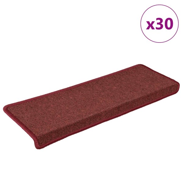 Staircase mats, 30 pcs, 65x21x4 cm, side color, rectangular edges