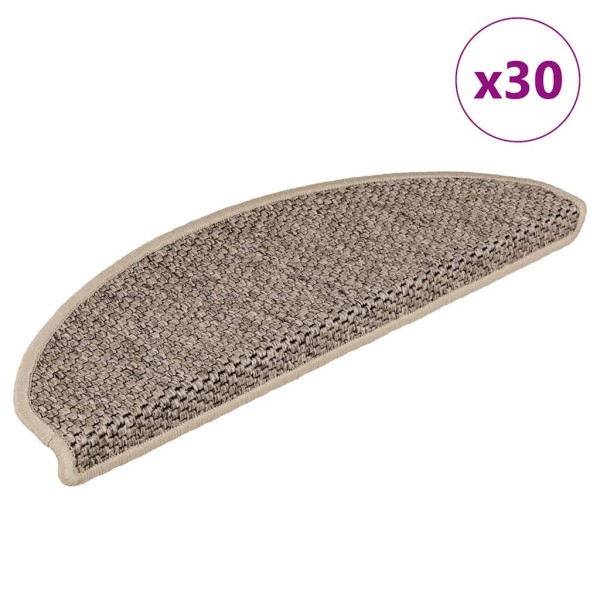 Sticky stairs mats, 30pcs, dark sand, 65x21x4cm