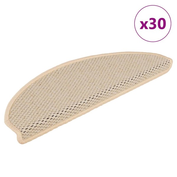Sticky stairs mats, 30pcs, berber, 65x21x4cm