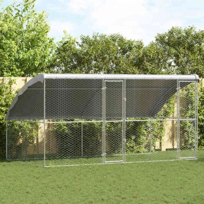 Dog cage 2 pcs Silver 4 x 2...