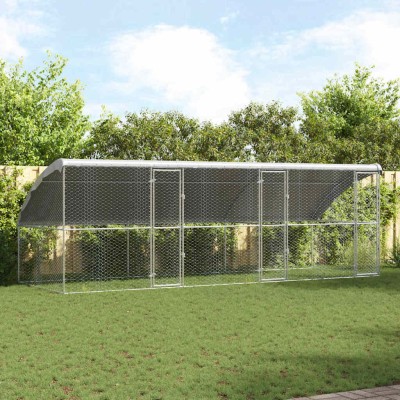 Dog cage 3 pcs Silver 6 x 2...
