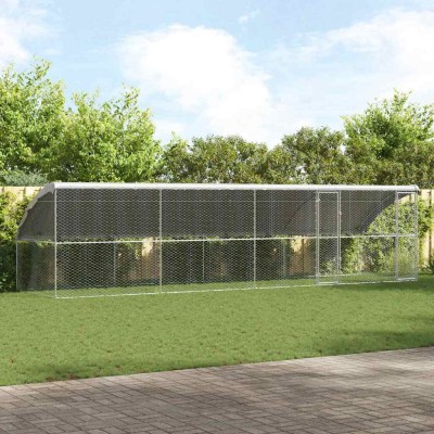 Dog cage 4 pcs Silver 8 x 2...