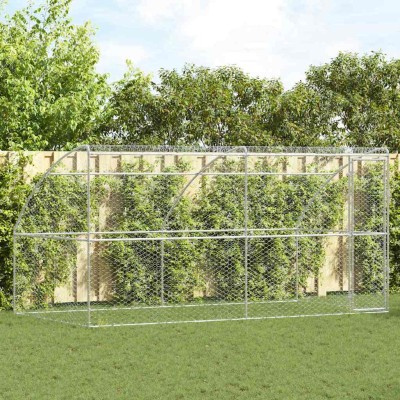 Dog cage 2 pcs Silver 4 x 2...