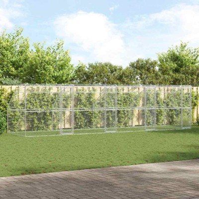 Dog cage 4 pcs Silver 8 x 2...