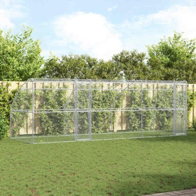 Dog cage 3 pcs Silver 6 x 2...