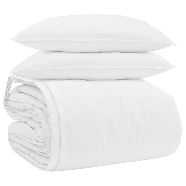 Duvet set with pillow 3 pcs White Feather