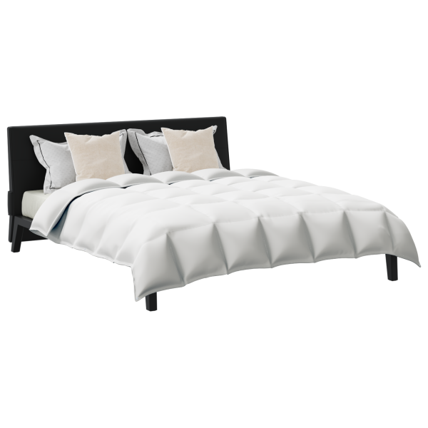 Duvet set with pillow 3 pcs White Feather