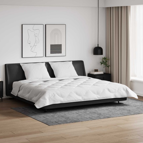 Winter duvet with pillow 3 pcs White Microfiber