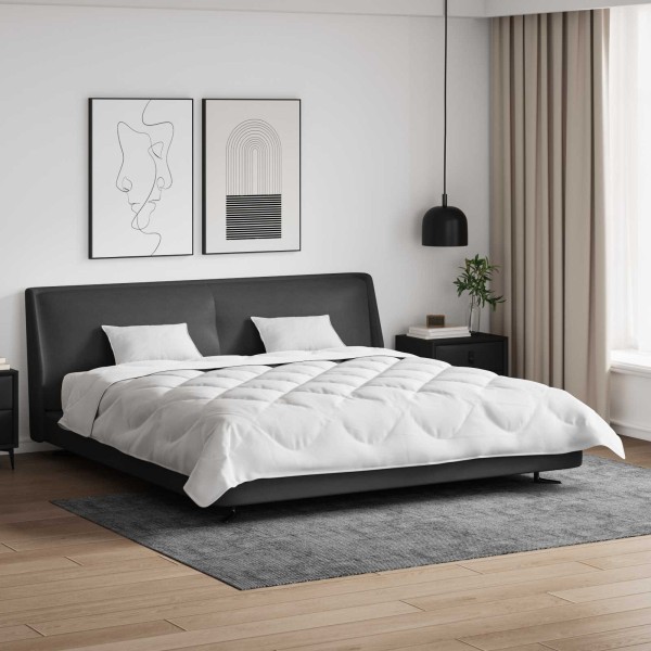 Blanket with pillows 3 pcs White Microfibre