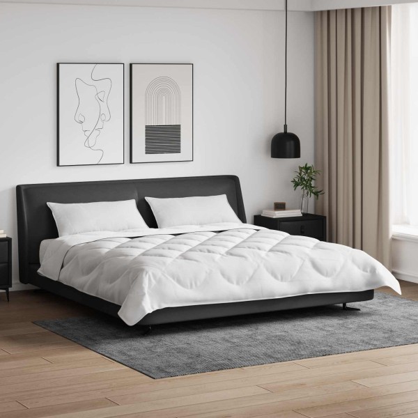 Blanket with pillows 3 pcs White Microfibre