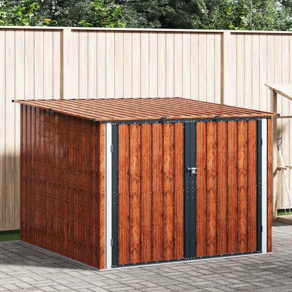 Bicycle Warehouse 3 pcs Brown 215 x 206 x 157 cm metal