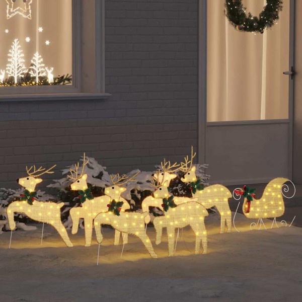 LED elniai 7 pcs Auksinė audinys