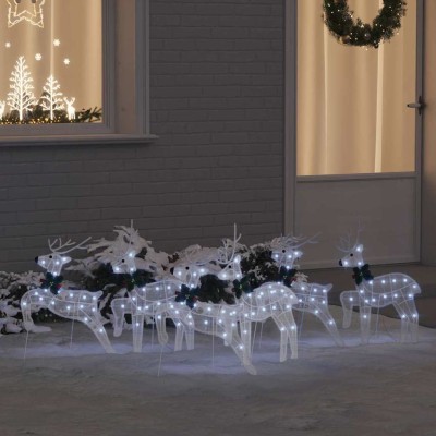 LED elniai 6 pcs Balta audinys