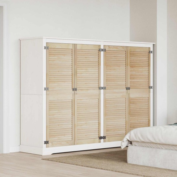 Spintelės durys su durimis 4 pcs Natūrali 140.5 x 2 x 59.5 cm