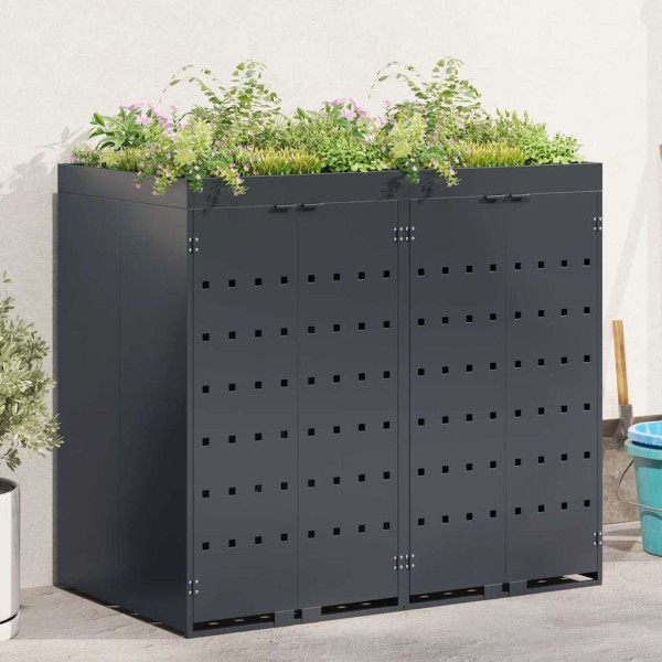 Wheel container storage 2 containers Anthracite