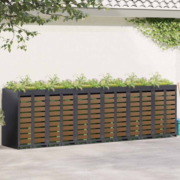 Wheel container storage 3 containers 340 x 77.5 x 115.5 cm