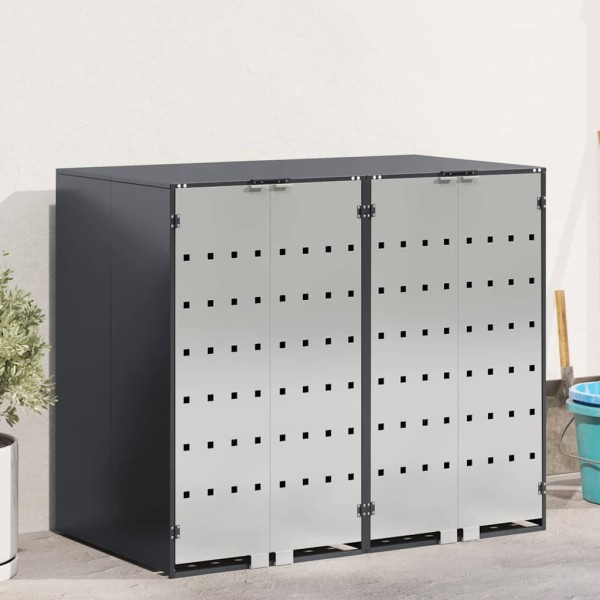 Wheel container storage 3 containers 340 x 77.5 x 115.5 cm