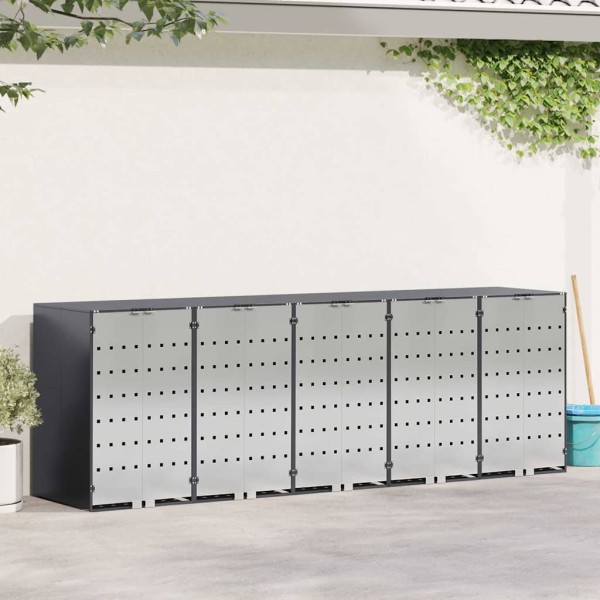 Wheel container storage 3 containers 340 x 77.5 x 115.5 cm
