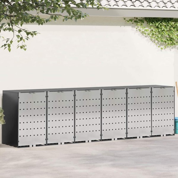 Wheel container storage 3 containers 340 x 77.5 x 115.5 cm