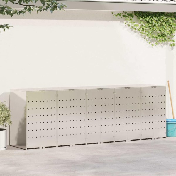 Wheel container storage 3 containers 340 x 77.5 x 115.5 cm