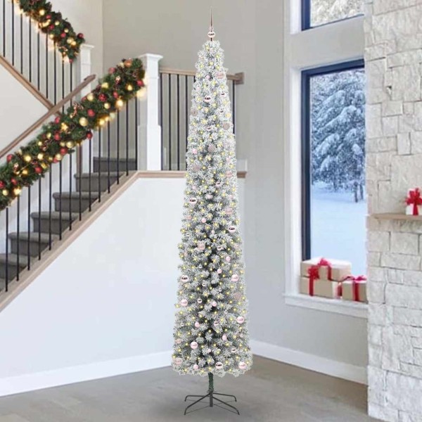 Artificial Christmas tree Green 300 cm PVC, steel and plastic