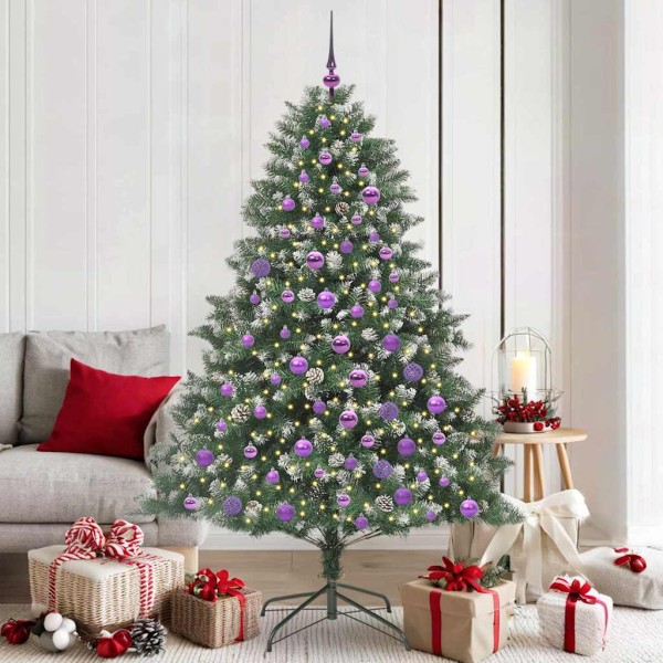Artificial Christmas tree Green 180 cm PVC, plastic and steel