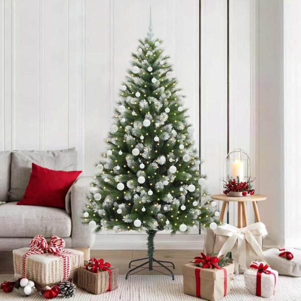 Artificial Flexible Christmas tree with padded snow 180 cm