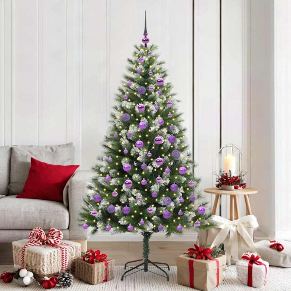 Artificial Flexible Christmas tree with padded snow 180 cm